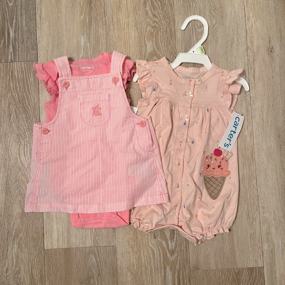 NWT Carters Baby Girl Bundle 0-3 months